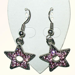 diamond alloy earrings