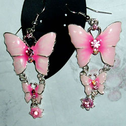 diamond alloy earrings