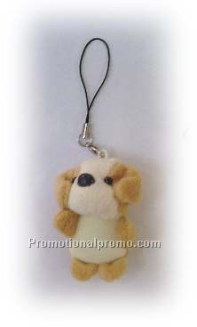 plush dog keychain