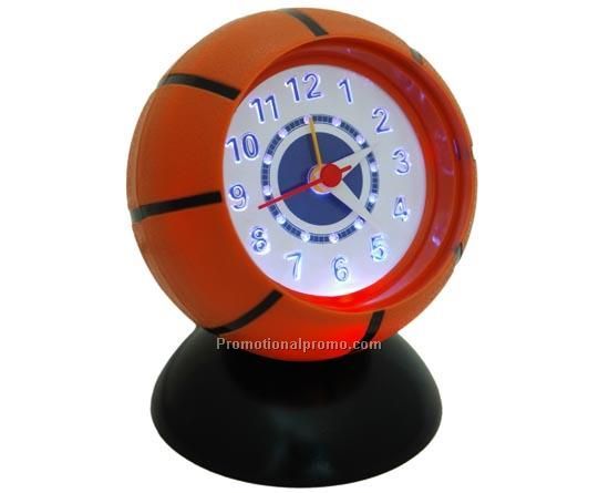 Basketball clock with constant LED light