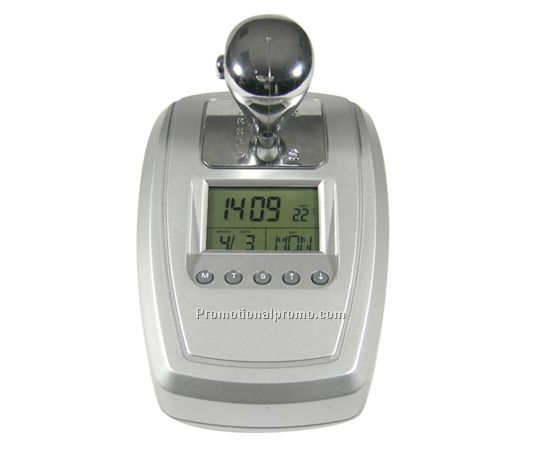 Gear scan radio with LCD clock
