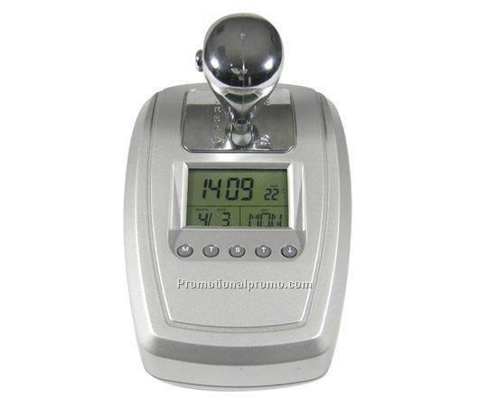 Gear scan radio with LCD clock