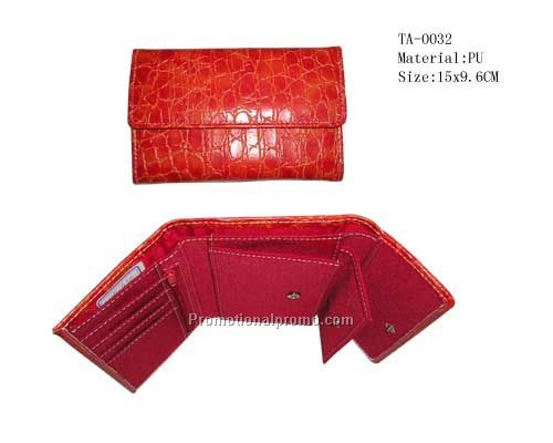 PU imitation leather women`s wallet