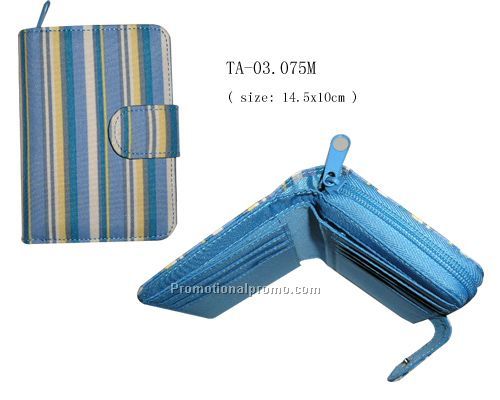 Micro fibre imitation leather lady wallet