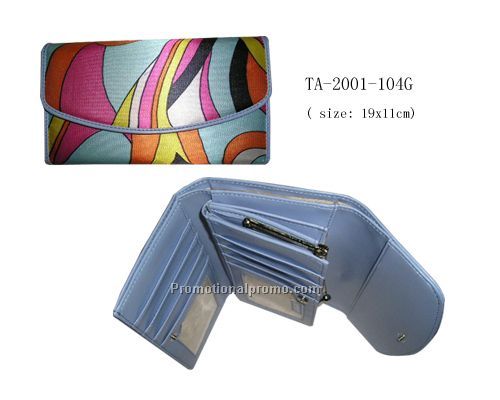 Micro fibre imitation leather fashion lady wallet