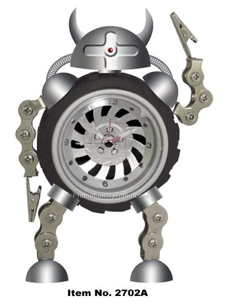 Metal Robot alarm clock