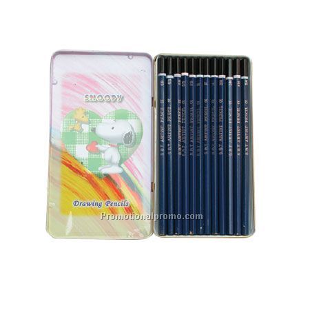 Colored Pencil In Iron Case