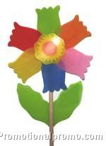 Plastic Flower Pinwheel