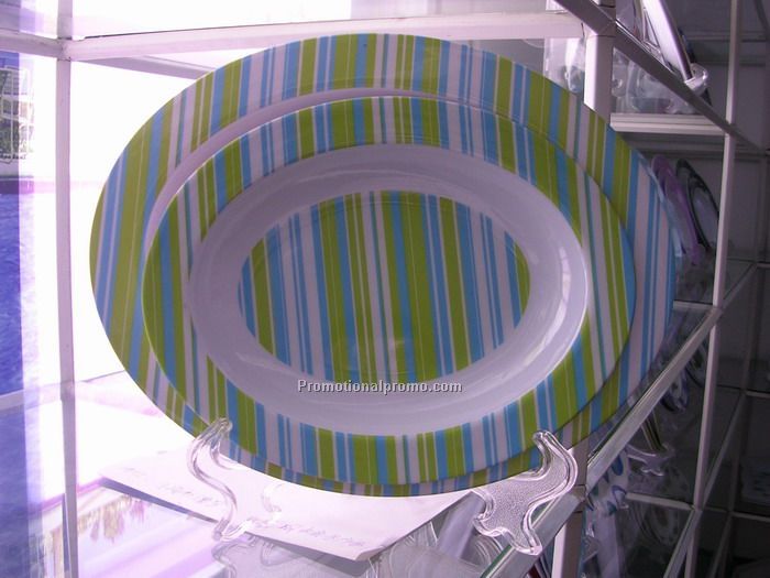 Elliptical Melamine Tray