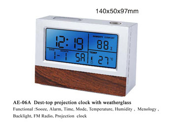 AE-06A Projection Clock Radio