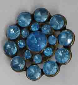 Blue-diamond alloy buttons