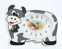 Cow cartoon clock