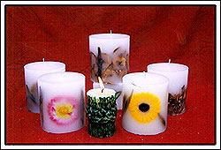 Flower candle