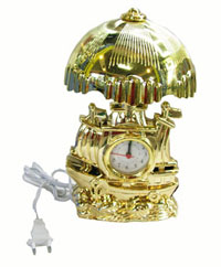 Lightning lamp clock