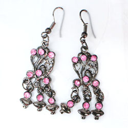 diamond alloy earrings