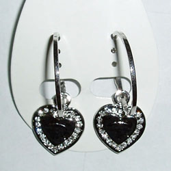 diamond alloy earrings