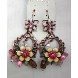 diamond alloy earrings