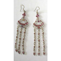 diamond alloy earrings