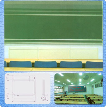 single piece lifting blackboard