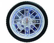 wheel wall clock with light sensor