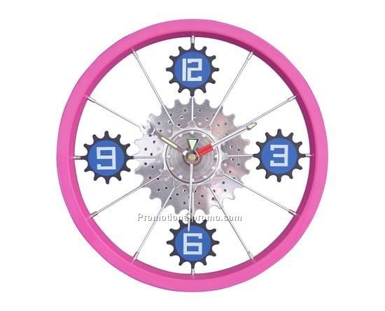 Bicycle hub clock