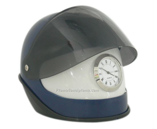 motorcycle helmet clock