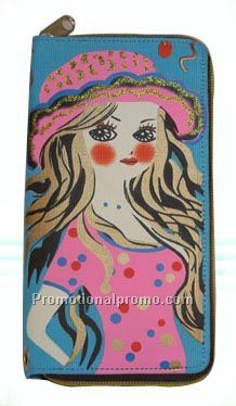 cartoon lady wallet