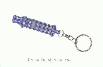 Metal whistle keychain