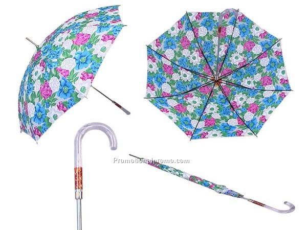 straight shaft rain umbrella