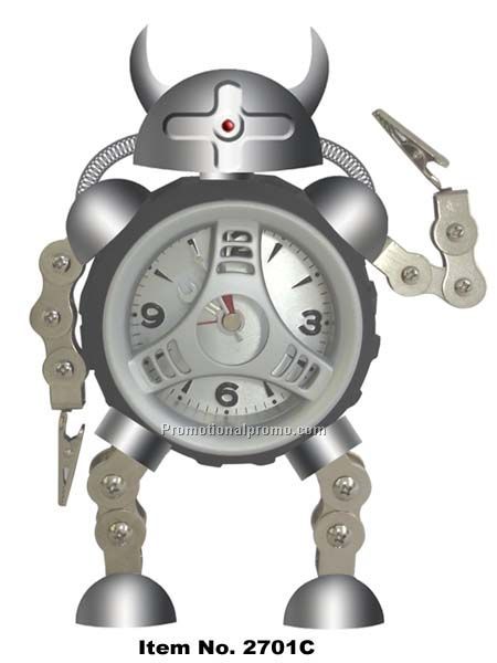 Metal Robot alarm clock