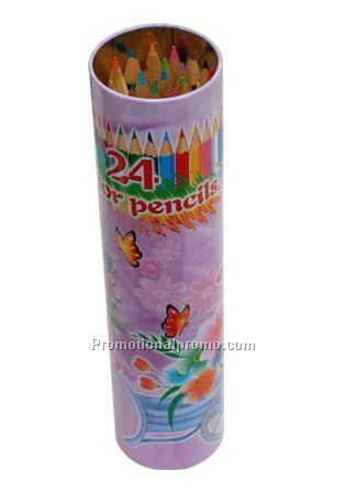 Colored Pencil In Iron Case