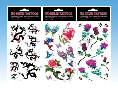 1)Safe and non-toxic. 2)Ideal for body and anywher. Sticker-Tattoo Stickers