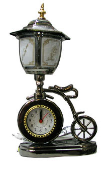 Bike lamp clock