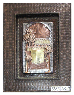 Mural painting Wooden photo frames