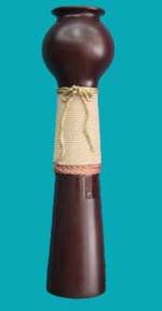 One-piece resin vase