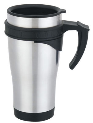 Stainless Steel and Stainless Steel Auto Mug