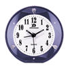 blue round alarm clock