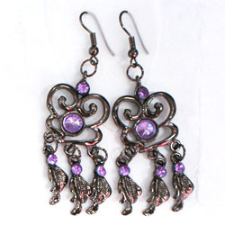 diamond alloy earrings