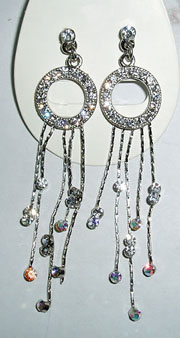 diamond alloy earrings