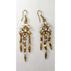 diamond alloy earrings