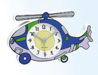 plane cartoon clock