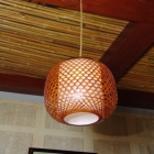 red bamboo lamp