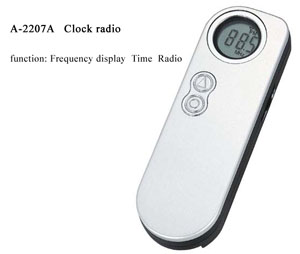 A-2207A Mini Clock Radio