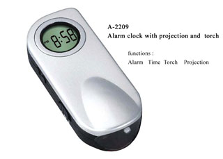 A-2209 Projection Alarm Clock with Torch