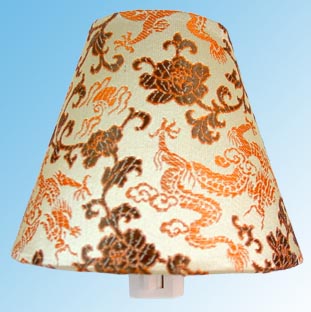 Nightlight With Fabric Shade   Lamp