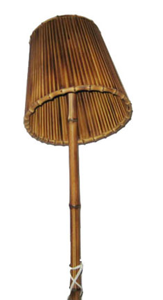 bamboo root desk lamp