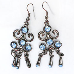 diamond alloy earrings