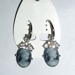 diamond alloy earrings