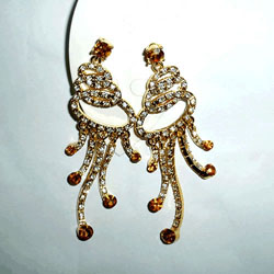 diamond alloy earrings