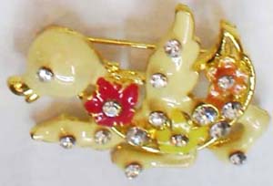 Alloy clothes brooches